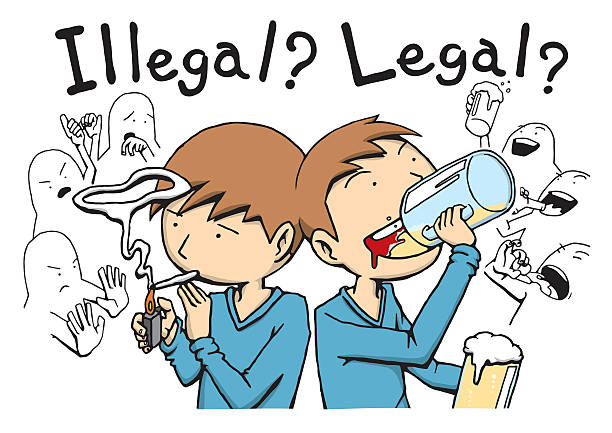 an image illustration of "ilegal? legal?".